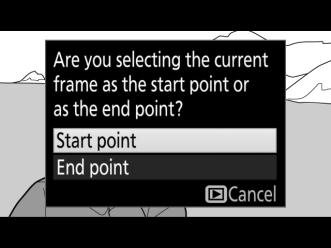 The frames before the current frame will be removed when you save the copy in Step 9. Start point y 5 Confirm the new start point.