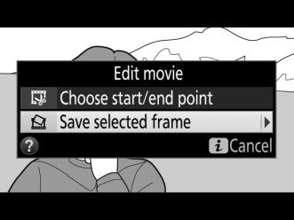 A Removing Opening or Closing Footage To remove only the opening footage from the movie, proceed to Step 7 without pressing the L (Z/Q) button in Step 6.