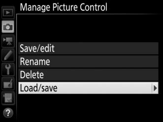 A The Original Picture Control Icon The original preset Picture Control on which the custom Picture Control is based is indicated by an icon in the top right corner of the edit display.