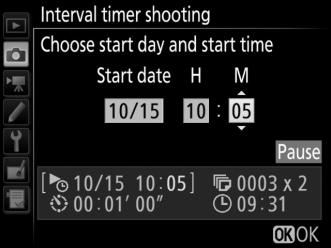 Starting at a Specified Time For Start options, highlight Choose start day and start time and press 2.