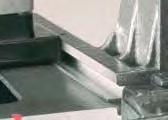 with workpieces of varying thickness larger surface when working vertically Swivelling
