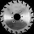 Accessories / Cutters, saw blades Art. 132000 Carbide tipped groove cutter, Z2 + V scoring teeth, screw holes, hub... for Zeta, Top 20, Top 21, Classic. Z6 alternating teeth, without hub, with spacer.