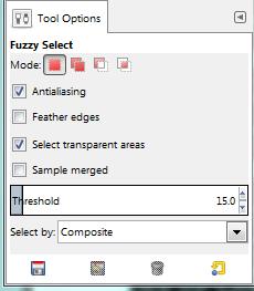 The Fuzz Select/Magic Wand This tool selects an area based on color. Grab the tool from the Toolbox, then click on the color you want to select in your picture.