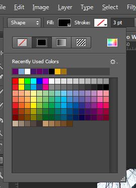 Creating Areas of Solid Colors By using the Shape Tool, located in your Tool Bar, we will be able to