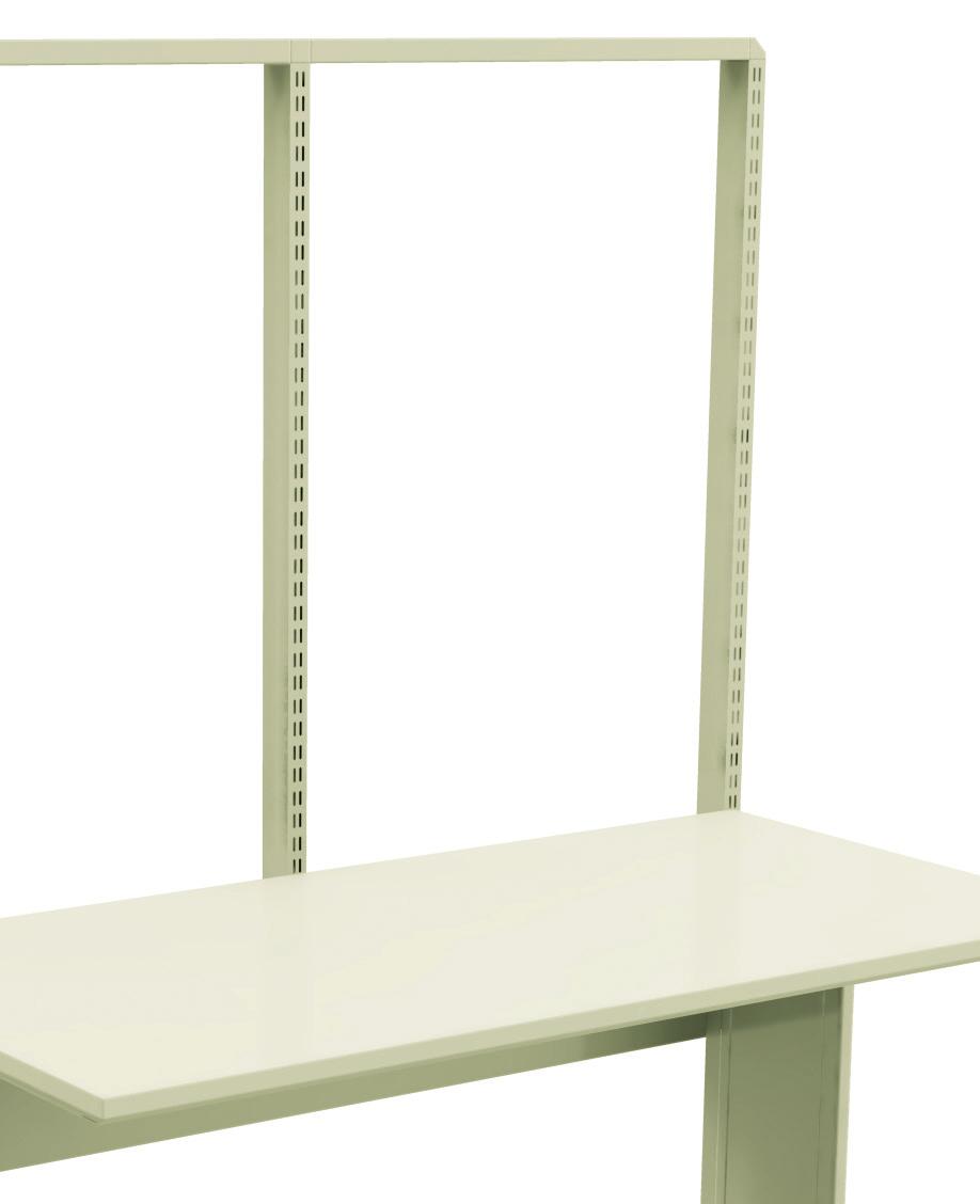 The shelf bay extension includes one center upright with brackets and one horizontal rail. Width (in.) Cat. No. Shelf Bay 31.