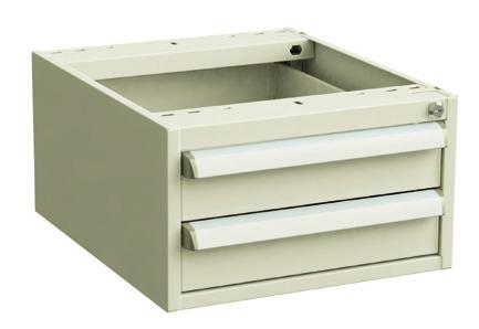 Bench Drawers Description Size (in.) Max lbs Cat. No. Bench Drawer Unit 30/ 15 w/ 1-3.94 Drawer 11.81 x 17.20 x 5.91 22 lbs/drawer 89524-600 Bench Drawer Unit 30/ 22 w/ 2-3.94 Drawers 11.81 x 17.20 x 8.