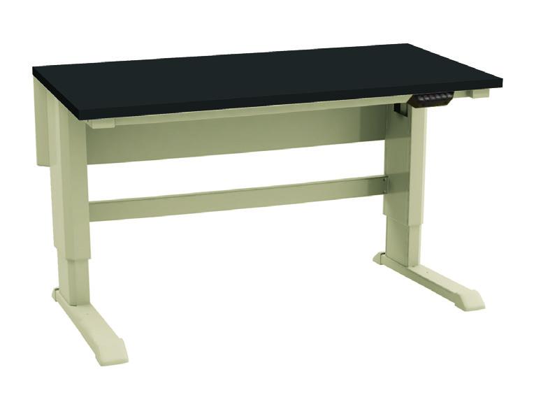 Manual Handcrank Motorized Max Load: 1100 lbs. Max Load: 440 lbs. VWR C-Leg Lab Benches Max Load: 660 lbs (dynamic)/ 1100 lbs. (static) Width (in.) Worksurface Height (in.) Depth (in.)* Cat. No.