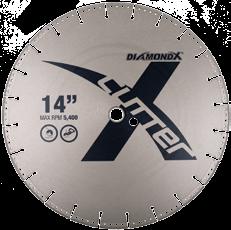 The 14 DiamondX Chopper will make more cuts than up to 70 conventional abrasive wheels*, greatly increasing the productivity by reducing the downtime associated with changing out worn abrasives.