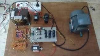 Fig-9: Experimental setup 4.2.1. Rectifier: The rectifier converts the 42V single Phase AC supply to DC. Single phase 400V, 25A bridge rectifier IC is used.