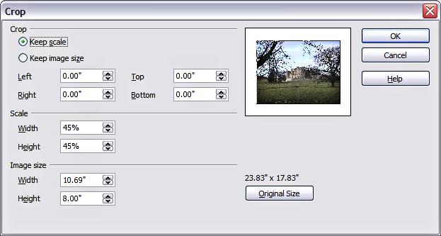 Formatting pictures Figure 8: The color adjustment dialog Setting the object transparency Modify the percentage value in the Transparency box on the Picture toolbar to make the image more transparent.