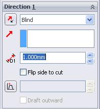 Sketch dimensions are shown below along with feature settings Inserting the back function buttons.