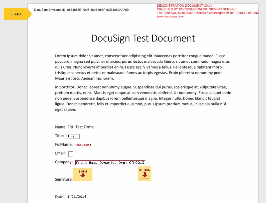 How do I sign a document in DocuSign? Open the Link in the Email you have received from DocuSign to start signing.