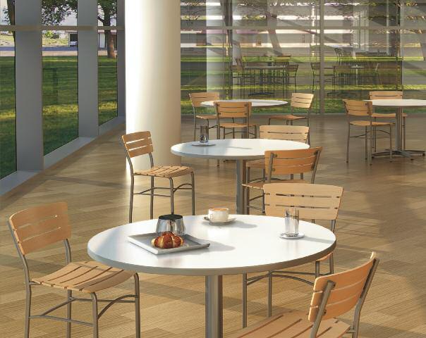 CAFE / DINING CHAIRS & STOOLS 3600 Series PPF UPHOL GSA 400LB 3/4" Round Steel Frame - 18 Gauge