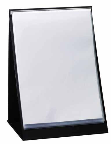 The desktop flipchart is easy to set up into a triangular shape, can be collapsed quickly and