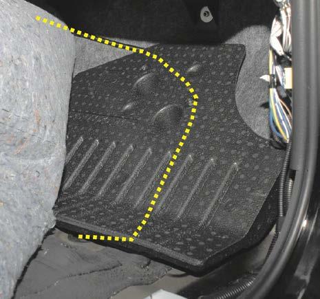 3-2) iv) Seal the Bed Light LED harness hole in the grommet with 3M Body Sealant. (Fig. 3-3) b) Route the wire harness from the grommet to underneath the front of the center console.