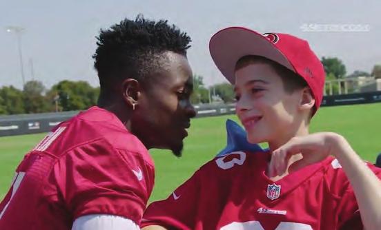GOLDMINE (CONTINUED) On August 18th, 2017, as part of 49ers partnership with the Make- A-Wish Foundation, Goodwin spent the day with Austin DeMello, a 12-year-old 49ers fan from San Diego.