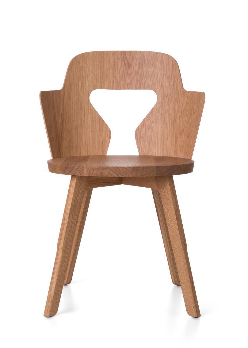 legs, the seat and the backrest. The same subtle detail from the Stammtisch is visible on the chair s seat.