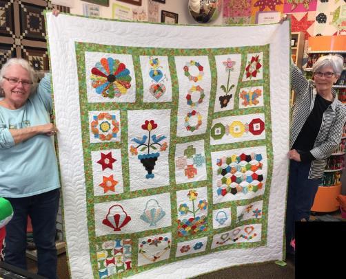 Marmalade - 50 x 68 inches This delightful quilt was made by Doreen Garrod and quilted by Barb