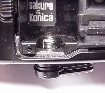 Repeat this procedure for the part of the slot starting at the film frame reset and extending to the latch end.