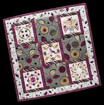 Foundations Take your existing embroidery designs and merge them with the blank quilt block designs in the Foundations