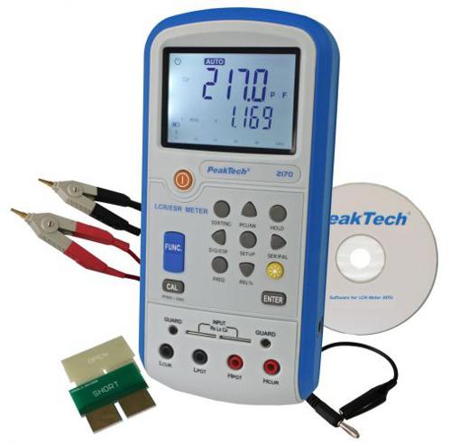 12 LCR-/ESR Meter 100Hz-100kHz, with USB-Interface LM2335 1 LCR-ESR-Meter, 100 Hz - 100 khz, with USB-Port LCR meter with ESR (equivalent series resistance), for component testing in the workplace,