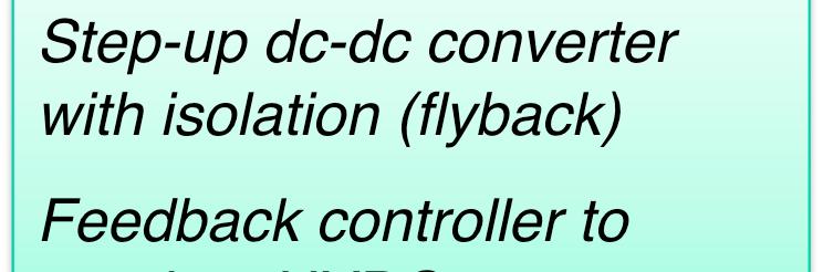 dc-dc converter with isolation (flyback) Feedback controller to