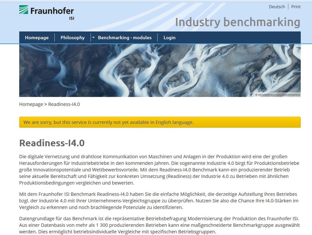 Industry benchmarking»readiness I4.