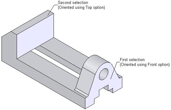 12-12 SolidWorks for Designers Figure 12-9 Faces to be selected Figure 12-10 Resultant view Generating the Standard View Using the Predefined View Tool Toolbar: Menu: Drawing > Predefined View Insert