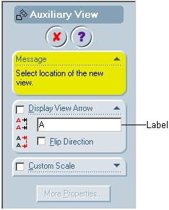 12-26 SolidWorks for Designers Generating Auxiliary Views Toolbar: Drawing > Auxiliary View Menu: Insert > Drawing View > Auxiliary This tool is used to generate an auxiliary view.