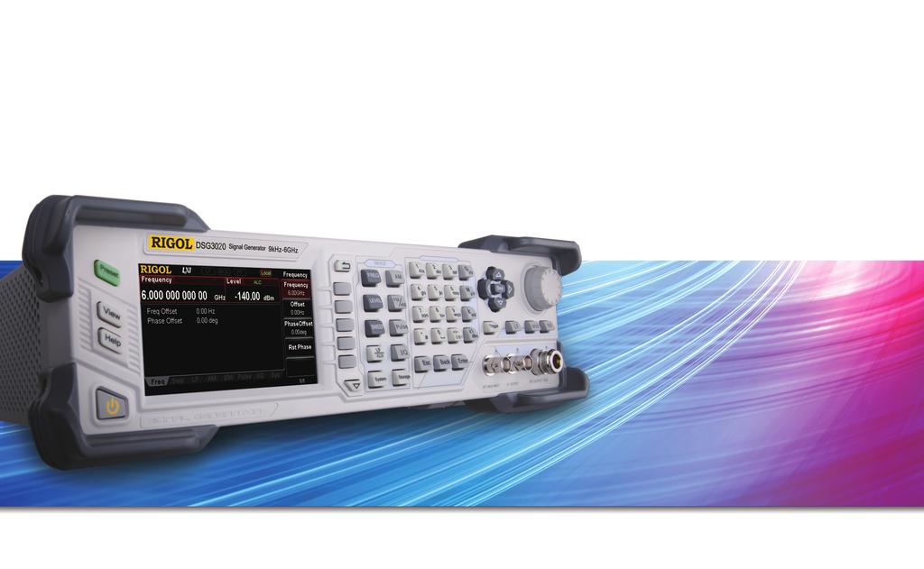 DSG3000 Series RF Signal Generator Highest frequency: 3GHz/6GHz Amplitude accuracy: <0.