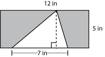 c. Find the area of the shape below. d.