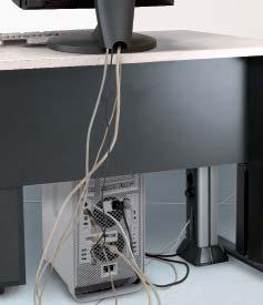Cable management The cable organiser allows you to easily and quickly transform a bundle of cables into a single cable.