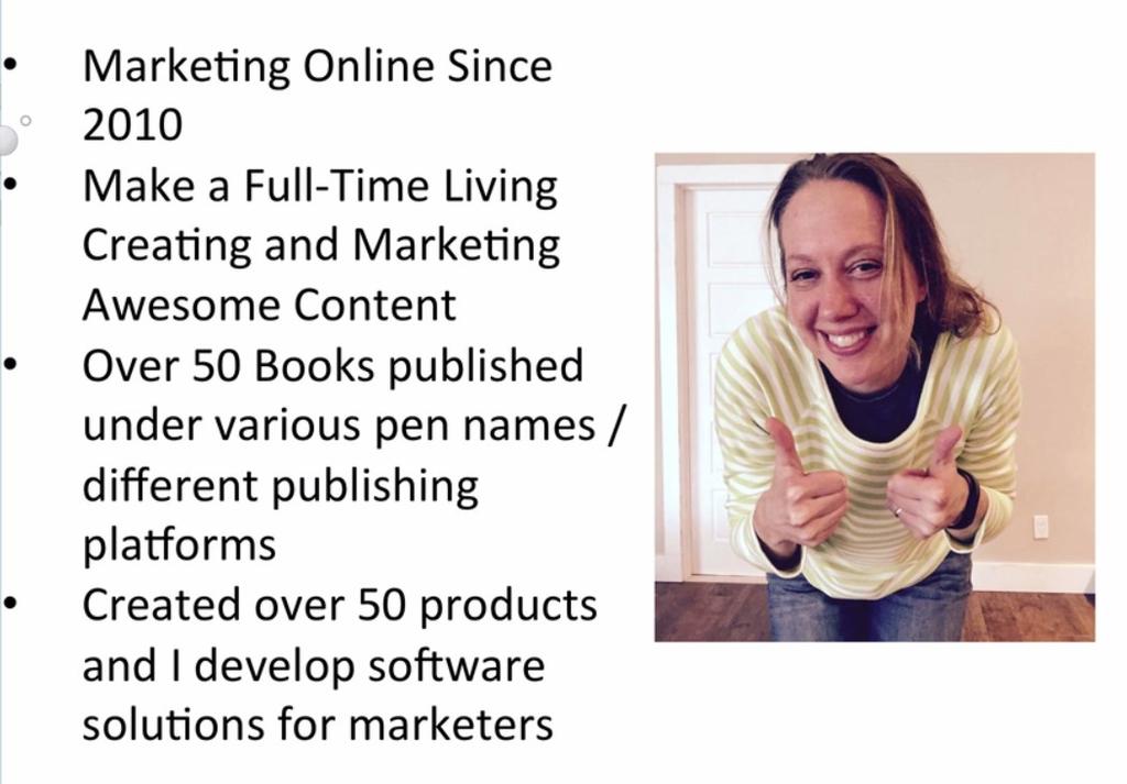 Make passive Income and Gain credibility - My 14k+ System 5 best ways to make money with content About me: I am Debbie Drum, doing Internet