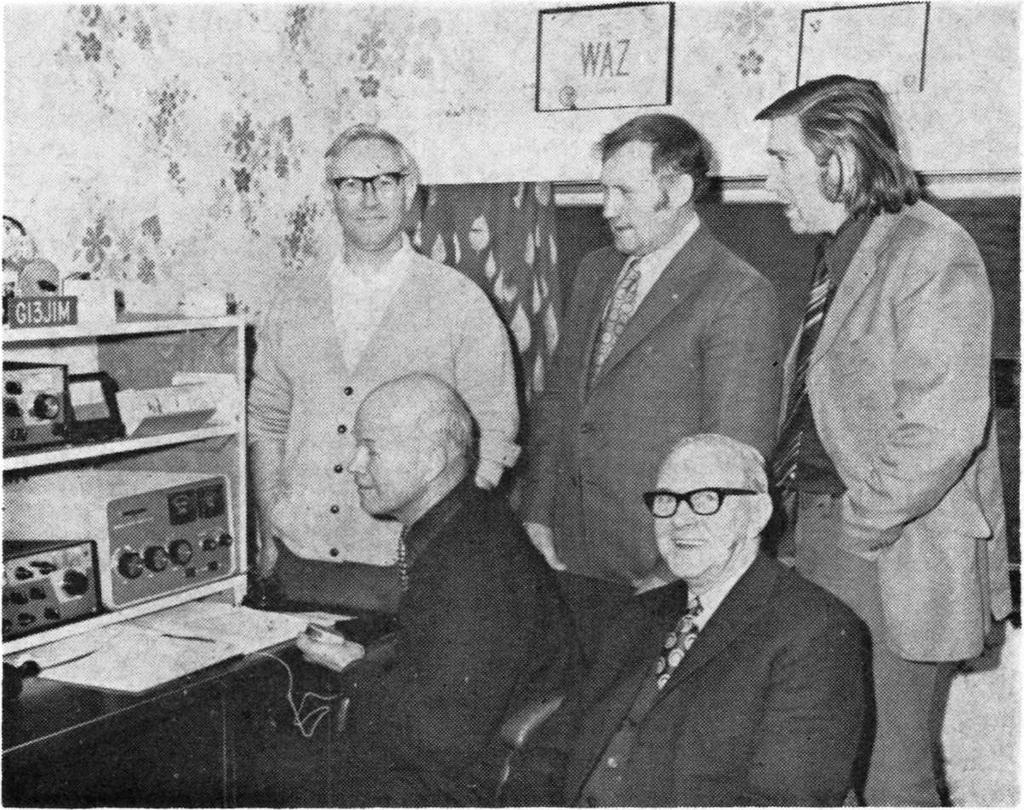 Volume XXXII THE SHORT WAVE MAGAZINE 91 When W3JGM (seated left) was visiting in Northern Ireland he was at the joint station of GI3IVJ /GI3JIM, 43 Holywood Road, Newtownards, Co. Down.