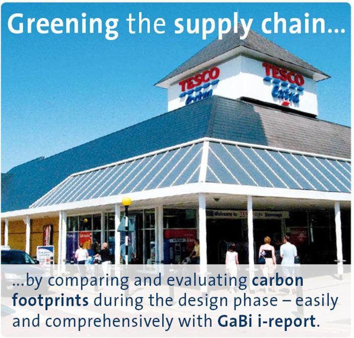 Case study Tesco Goal: Design for low carbon footprint, interaction with suppliers