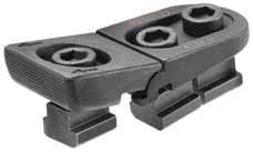 Flat clamp No. 6496 Flat clamp Complete with mounting. Steel, tempered and burnished. Size Slot G F1 F2 H min. H max.