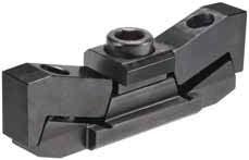 Pull-down clamps No. 6492D Flat clamp, double, model Mini-Bulle tempered and burnished.