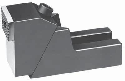 Pull-down clamps No. 6497 Extra strong clamping jaw Reversible jaw plates. High type, with precise Vee-guide.