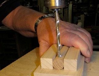 Step 4: Step 5: Step 6: The drilling mark should look something Use a pointed tool and give it