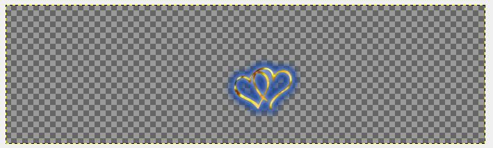 Merge Down these five layers to one layer, rename the new layer heart glow 4.