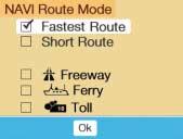 Destination Calculate the input route Selecting the route calculation mode and calculating the route After you have entered your destination, select the route calculation mode and calculate your