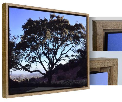 Our exquisite solid wood frames are hand-crafted by professionals and mimic traditional custom framing, but offer wider side panels.