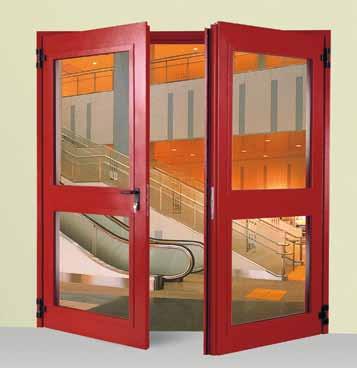 Perfect alignment between leaf and frame Stahlglass and Alustahl doors mount hinges in sinterized steel; with two roller bearings, oversized for intensive usage in condition of heavy loads.