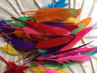 Breathing Exercises Feathers I mostly use feathers for breathing exercises. Ask students to use only their breath to keep the feather in the air! It's really hard! But it's a lot of fun!