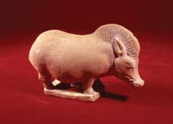 Unglazed Red Pottery Figure of a Boar Modeled in the Full Round T ang Dynasty, 618 907 AD Looking Back The manufacture of Chinese porcelains would never have started had it not it not been for the