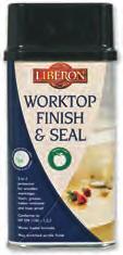 Grain Filling & Sealing Wood Dyes & Colourants Worktop Finish & Seal An easy to apply finish for giving your tired looking wooden worktops a lift.