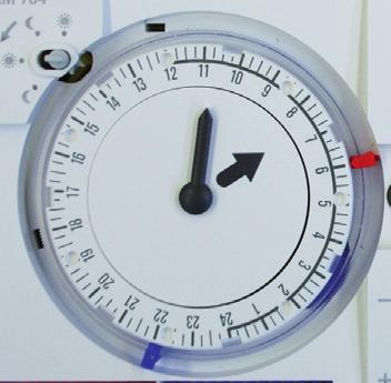 a clock-wise or anti clock-wise direction until the actual time is displayed. e.g. 14.