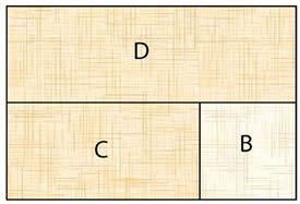 Recut strips into (2) 3½" J squares, (2) 3½" x 4½" I rectangles, (2) 3½" x 5½" L rectangles and (2) 3½" x 6½" K rectangles.