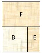 6. Sew B to E and add F to make an F corner unit.