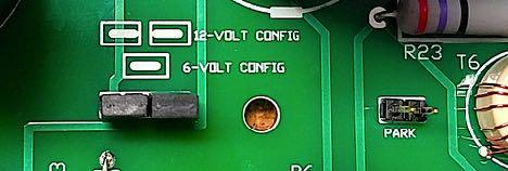 In the second version of the circuit board, there is a park spot to put the unused jumper when configured for 6V tubes.